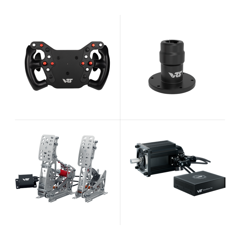VRS DirectForce® Lite Formula Wheel, Upgradable Wheel Base & 2 Pedals Bundle