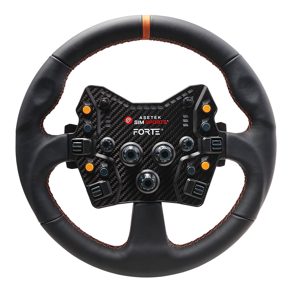 Round Black Leather Rim