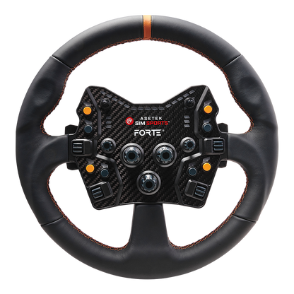 Round Black Leather Rim