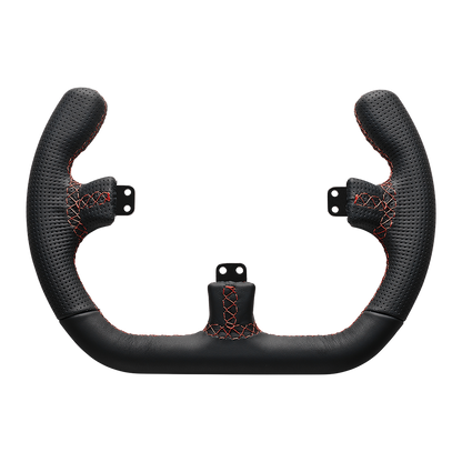 Open D Black Leather Rim