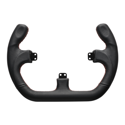 Open D Black Leather Rim